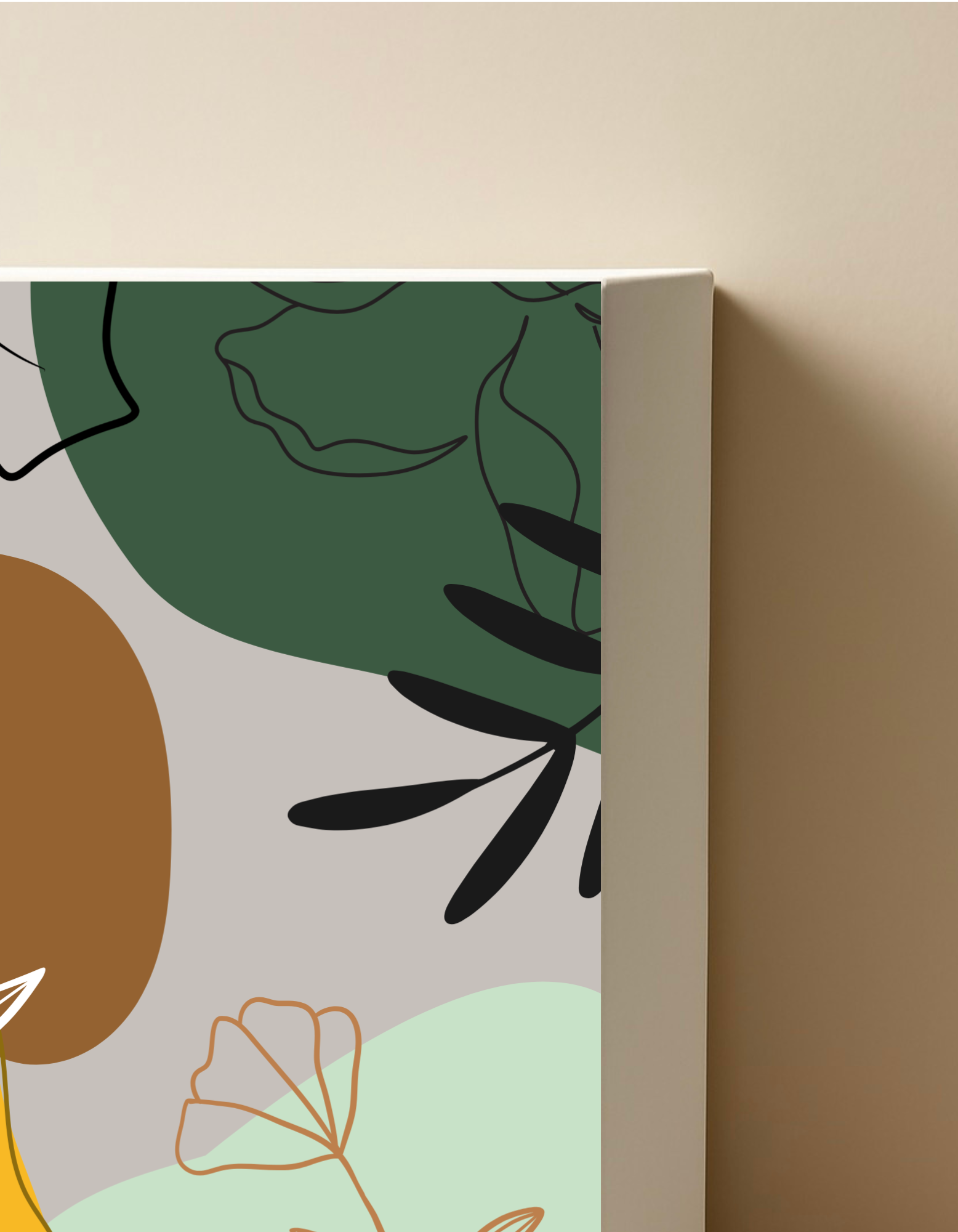 Minimal Flower Canvas